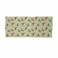 thumbnail image 2 of Christmas Neck Gaiter, Damask Snowflake Deer, Unisex, Dark Green Avocado Green, by Ambesonne, 2 of 3