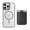 Black, variant on Dteck for iPhone 17 Pro Max with Magnetic Removable Magnetic Card Holder Wallet, With Magnetic Wallet Cards, Shockproof Slim Back Hard Case, Desertgold