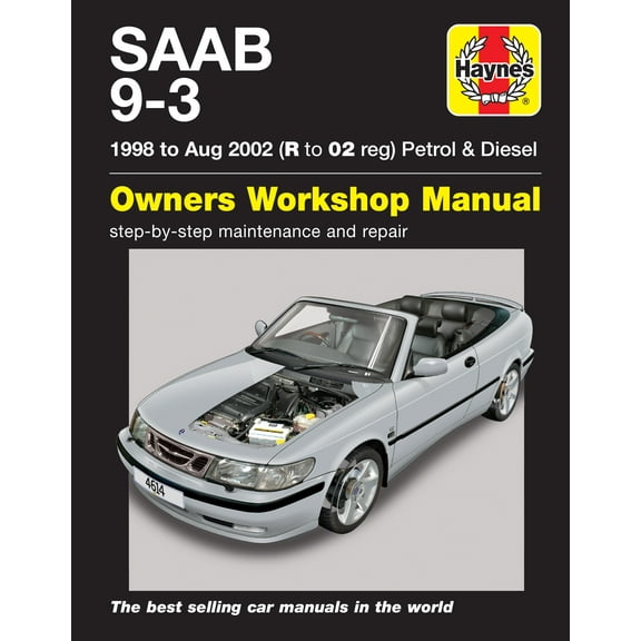 Saab 9-3 Petrol & Diesel (98 - Aug 02) Haynes Repair Manual ^