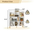 thumbnail image 4 of Sunmthink 8 Cube Storage Organizer, Open Bookcase Bookshelf, Wood Display Bookshelf, White, 4 of 7