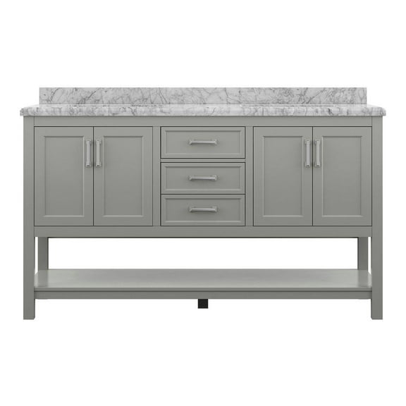 Design Element Affinity 61" Single Sink Bathroom Vanity in Grey