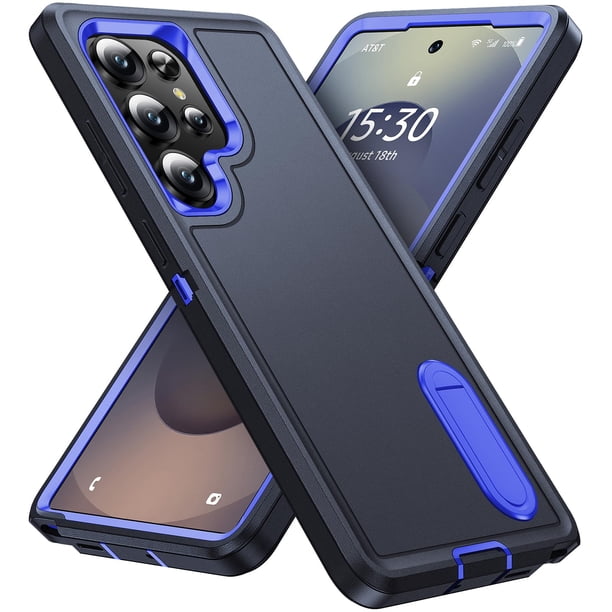 Funda de teléfono BahaHoues para Samsung Galaxy S25 Ultra Dark Blue