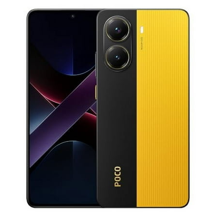 Xiaomi Poco X7 PRO 5G   4G LTE (for T-Mobile, Mint, Tello, Metro) (256GB   8GB) Ai 6.67" 50MP Gamers Phone NFC Dual sim Unlocked Model 2412DPC0AG (Yellow)