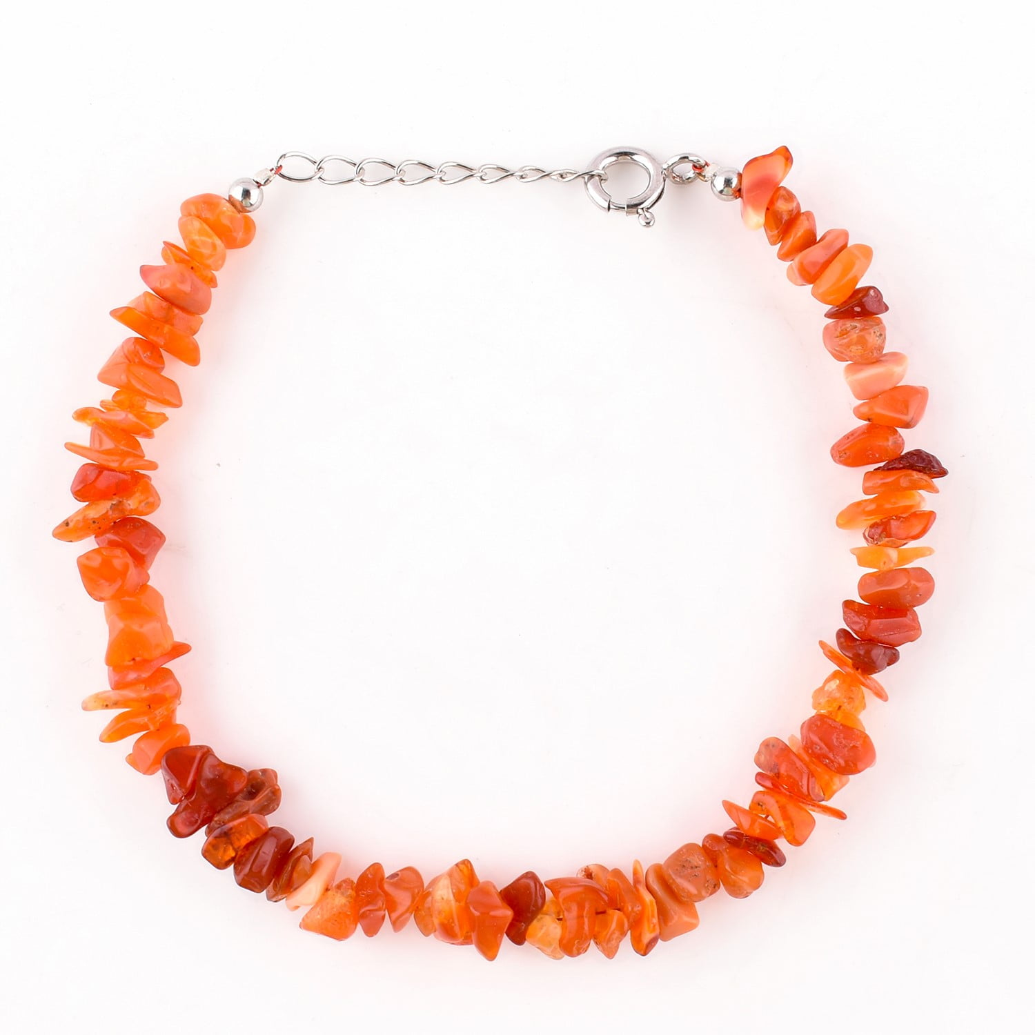 Natural Raw Mexican Fire Opal Gemstone Crystal Chips Nuggets Beads Handmade Jewelry Set For Women, Healing Chakra Crystal, Birthstone Rhodium Plating 925 Sterling Silver (Pack of 3)