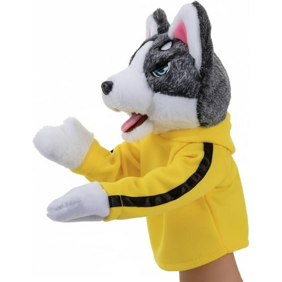 Kung Fu Husky Punching Puppet – Interactive Boxing Hand Puppet Toy for Kids, Sound Effects & Movable Arms, Fun Parent-Child Play Gift for Boys and Girls