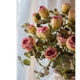 thumbnail image 3 of Faux Silk Artificial Flower Dry Rose Stem in Pink 23" Tall, 3 of 4