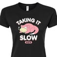 thumbnail image 3 of Pokémon - Slowpoke Taking it Slow - Juniors Fitted Graphic T-Shirt, 3 of 5