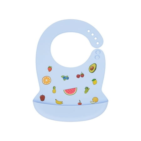 

SIEYIO Baby Cartoon Waterproof Bibs Food Grade Silicone Newborn Feeding Food Catcher