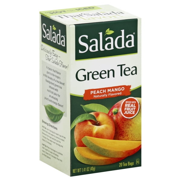 Salada Green Tea Bags Peach Mango 20 CT