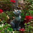 thumbnail image 3 of Cat Statue Garden Outdoor Decoration Cat Statue Blue Resin Ornament Gift Compatible Patio Yard Lawn Porch Outdoor Statue, 3 of 5