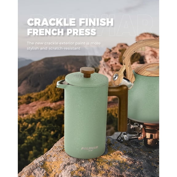 Poliviar French Press - 34 oz, C-Green