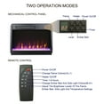 thumbnail image 2 of 23 Inch Electric Fireplace Insert, Ultra Thin Heater with Crystal & Realistic Flame, Remote Control with Timer, Overheating Protection, with Sidelight, 2 of 9