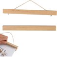 thumbnail image 2 of Soporte para carteles, marco de fotos magnético de madera, imagen de bricolaje magnética de madera moderna para exhibir tablero de pintura decoración de dibujo para pared (tamaño: 21cm), 2 of 5
