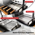 thumbnail image 4 of Brand Man Argentine Santa Maria Grill, Wood & Charcoal BBQ Grill with Asado Tools, Adjustable Height, Ash Grease Collector for Backyard Patio, 4 of 8