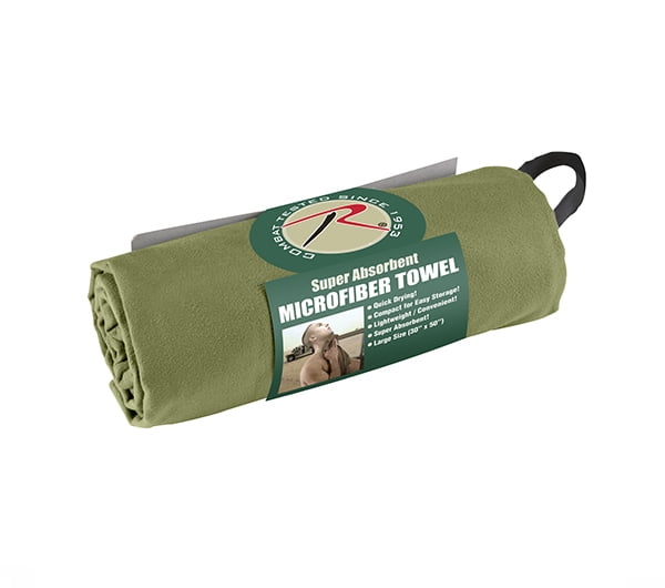 Body Towel Microfiber Military Camping Super Absorbant  30" x 50" 93 99 Rothco 