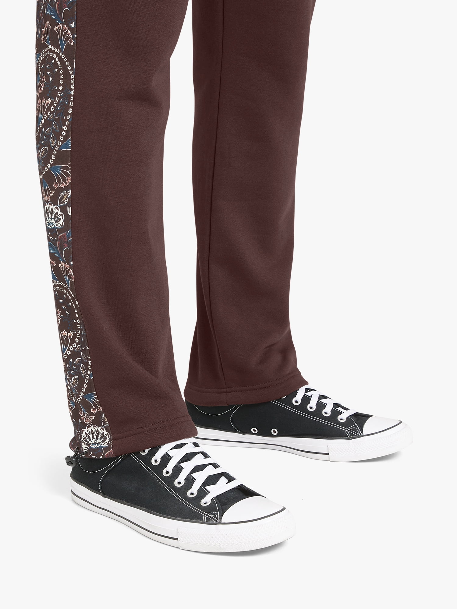 Dogg Supply by Snoop Dogg All-Gender Men's and Women's Floral Paisley Fleece Varsity Joggers, Sizes XS - 3XL