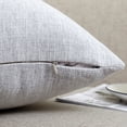 thumbnail image 7 of Jepeak Decorative Throw Pillow Covers Pack of 2 Chenille Cozy Modern Concise Cushion Cases for Bedroom Sofa Couch Home Decoration, Gainsboro 16 x 24 Inches, 7 of 7