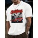 thumbnail image 1 of Camiseta deportiva de manga corta con cuello redondo y estampado de coches de California para hombre, cómoda y versátil, ideal para verano y primavera, estilo deportivo, ajuste cómodo, ideal para rega, 1 of 9