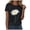 A-Black, variant on Daisy Flower Shirt for Women Crewneck Graphic Tee Short Sleeve Floral Tops (Pink, XL)