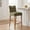 Green, variant on Guyou 26" Modern Bar Stools Set of 3, Chenille Upholstered Counter Height Barstools, Armless Wooden Bar Chairs for Kitchen Island, Home Bar, Beige