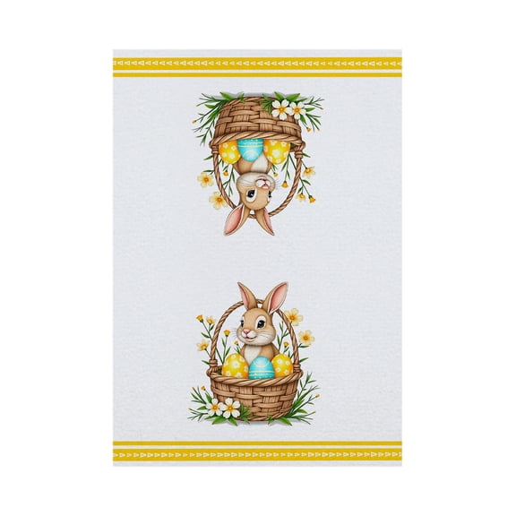 HuiXinOu Easter Kitchen Towels Set, Absorbent Dish & Hand Towels 23.6x14.5 Inches for Cooking, Baking, Cleaning, Holiday Themed Home Kitchen Decor