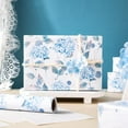thumbnail image 6 of Blue Hydrangea Wrapping Paper Roll, Hydrangea Flowers Party Gift Wrap for Wedding, Bridal Shower, Baby Shower, Anniversary, Mother's Day, Birthday, DIY Bouquet, Mini Roll, 17 inches x 16.4Feet, 6 of 17