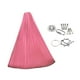 thumbnail image 5 of Hamaca con columpio para niños, silla colgante ajustable, regalos con accesorios de Metal, columpio Rosa, 5 of 8