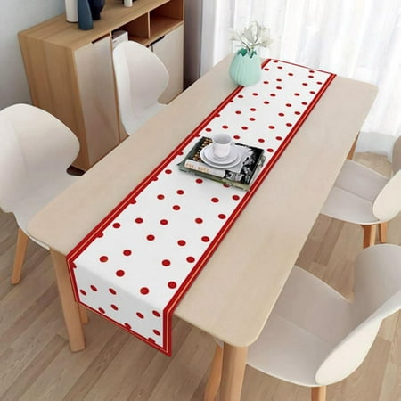 

Autmor Christmas Table Runner Red and Black Buffalo Plaid Table Runners with Red Truck and Swedish Gnomes Reversible Buffalo Check Table Runner for Christmas Holiday Table Decorations