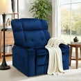 thumbnail image 2 of Oversized Power Lift Recliner, LEGAHOME 26in Large Wide Lift Chair for Elderly, Massage Recliner with Heat for Big and Tall Adults, Living Room Recliner Chair with Cup Holders, Blue, 2 of 10