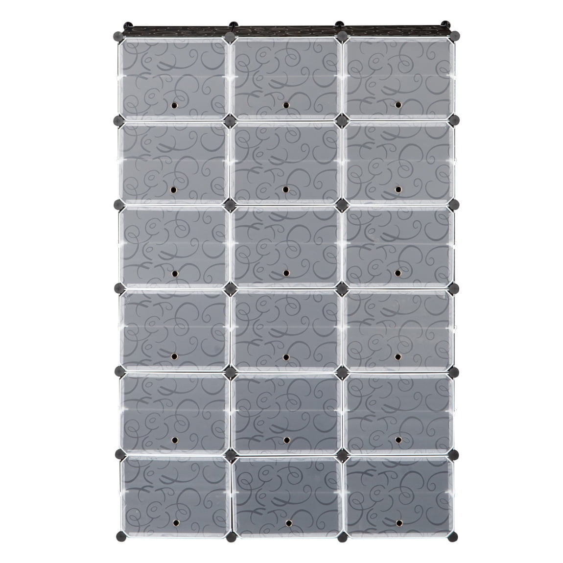 3 Rows 12 Tier Portable 72 Pair Shoe Rack Organizer with Covers - 36 Grids Metal Shoe Rack Large Capacity Storage Cabinet Expandable for Entryway /Bed Room/ Toy Storage, Flexible DIY Style, Black
