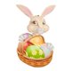 thumbnail image 1 of Conejito de interior, valla, huevos, pegatinas de Pascua, madera, decoración colgante de exterior, letrero, hogar, 1 of 4