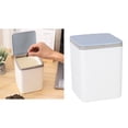 thumbnail image 2 of Small Garbage Can Little Tiny Waste Basket Compact Covered Closable Trash Bin, 2 of 14