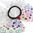 thumbnail image 3 of FRSASU Children Girls Handmade Bow Heart Print Hair Ring Hair Rope Accessories, 3 of 3
