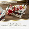 thumbnail image 2 of Spode Christmas Tree Santa Sleigh Candy Jar - 8-Inch Christmas Candy Storage Jar - Fine Dolomite Figural Santa Sleigh Candy Jar for Holiday Decor, Dessert Tables, Gift Displays, 2 of 7