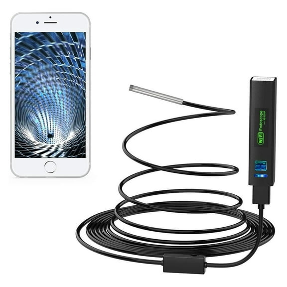 Wireless Snake Camera 1200P 3.9mm WiFi Inspection Camera HD Endoscope With 6 LED Rigid Cable Borescope , User-Friendly Borescopes