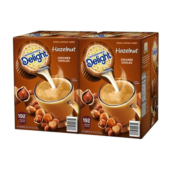2 Pack | International Delight Liquid Creamer, Hazelnut, 192 Count