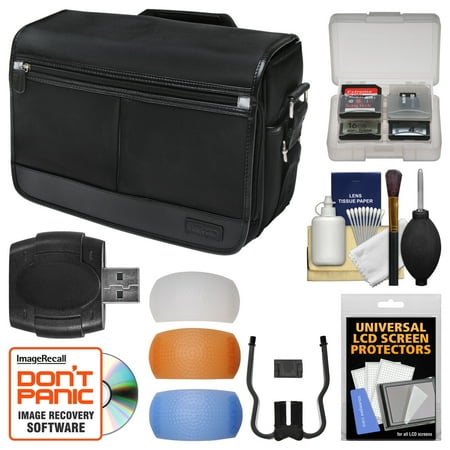 Nikon DSLR Camera/Tablet Messenger Shoulder Bag with Pop-up Filter Set + Kit for D810, D750, D610, D7200, D7100, D5500, D5300, D3300, D3200 Nikon DSLR Camera/Tablet Messenger Shoulder Bag with Pop-up Filter Set + Kit for D810, D750, D610, D7200, D7100, D5500, D5300, D3300, D3200