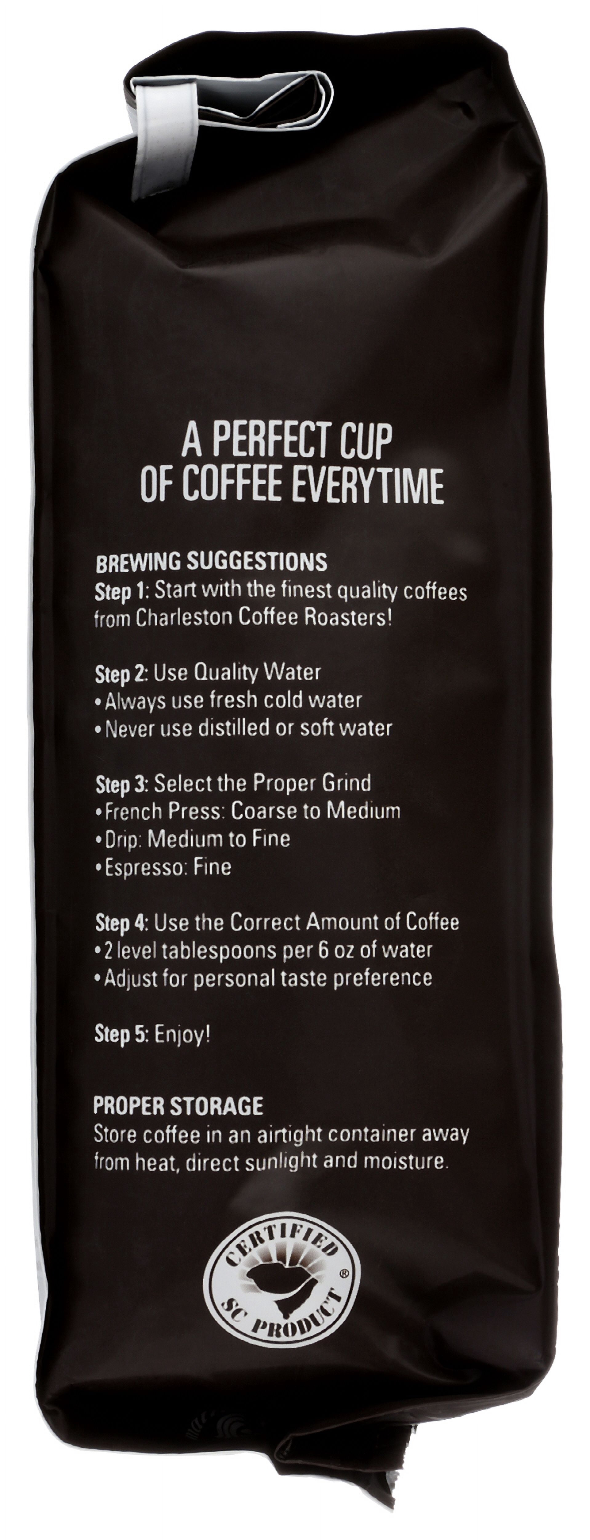 Pack of 6, Charleston Coffee Roaster Rainforest Blend Whole Bean Coffee, 12 oz