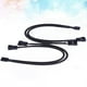 thumbnail image 2 of Cable divisor PWM de 4 pines (4 unidades), conector hembra PWM de 4 pines a cable adaptador PWM de 3 pines para CPU, ventilador de caja, cable de alimentación con funda (negro), 2 of 5