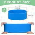 thumbnail image 2 of 5Pcs Silicone Rubber Bands Non-slip 4.33 Inch for Art, Blue, 2 of 6