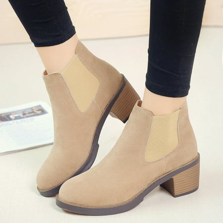 ankle boots with short heel