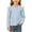Light Blue, variant on YUANxueke Girls Ruffle Long Sleeve Cotton Shirts Soft Casual Crewneck Pullover Layering Tops,Gray,2-3 Years