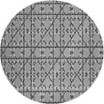 thumbnail image 1 of Ahgly Company Indoor Round Patterned Gray Cloud Gray Area Rugs, 6' Round, 1 of 6