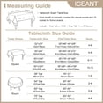 thumbnail image 3 of ICEANT 52×70 inch Textured Linen Tablecloth, Rectangle Waterproof Spill-Proof Linen Woven Table Cover, Wrinkle Free Solid Soft Dining Tablecloths For Home and Party, Green, 3 of 7