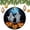 pattern-7, variant on Halloween Chic Themed Black Bats Ceramics Ornaments Rustic Halloween Christmas Tree Ornaments Xmas Tree Decorations Flat Circle Ceramic Ornament Holiday Present