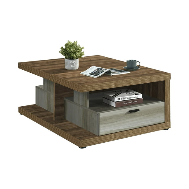 Mesa de Centro Moderna Bossa Rydon Rectangular MDF Acero