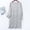 Gray, variant on Naittoop Women Long Sleeve Soft Sleepshirts Crewneck Comfort Nightdress Mid Length Sleepwear Solid Cozy Nightgowns