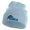 Columbia Blue, variant on Classic 1927 Oswald Rabbit Head Embroidered Beanie - Light Grey OSFM