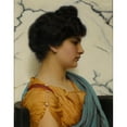 thumbnail image 2 of John William Godward 20x24 Black Ornate Framed Double Matted Museum Art Print Titled: An Arcadian Beauty (1909), 2 of 5