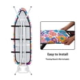 thumbnail image 5 of HELLHERO Ironing Board Cover 15x54 Inch for Home Use Removable Cover with Adjustable Straps Reusable Retro Floral Bouquet Style, 5 of 6